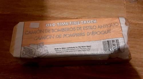 Old Time Wooden Fire Truck Kit 