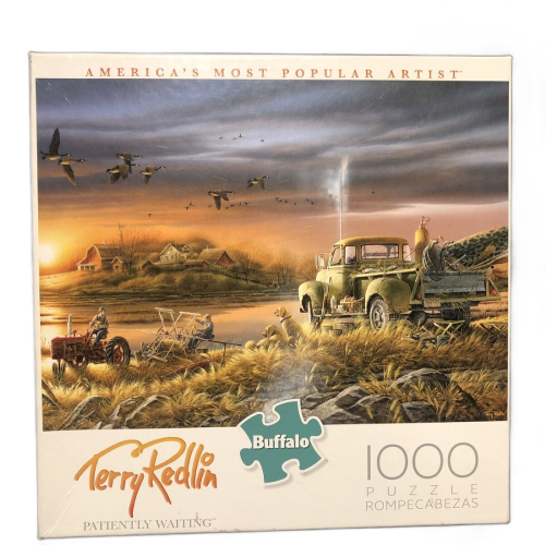 Buffalo Puzzles: Terry Redlin, Patiently Waiting 1000-Pieces